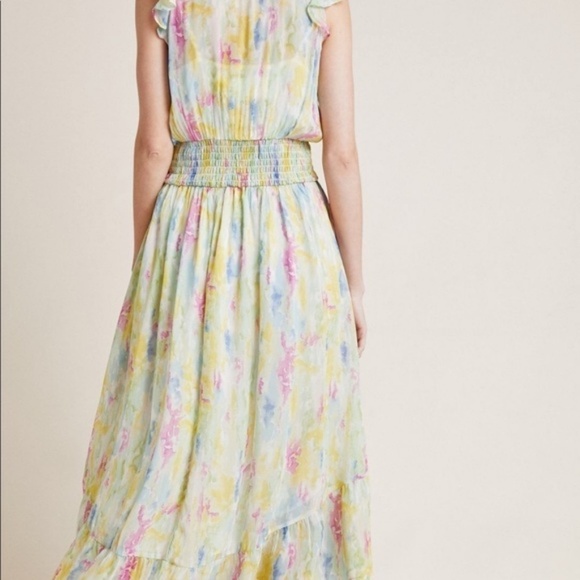 NWT Watercolor Maxi Dress from Anthropologie Sz 6 - Picture 2 of 7